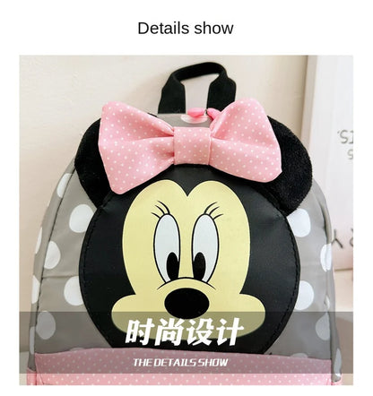 Cartoon Backpack for Baby Boys Girls Minnie Mickey Mouse Lovely School Backpack Kindergarten Schoolbag Kids Gift