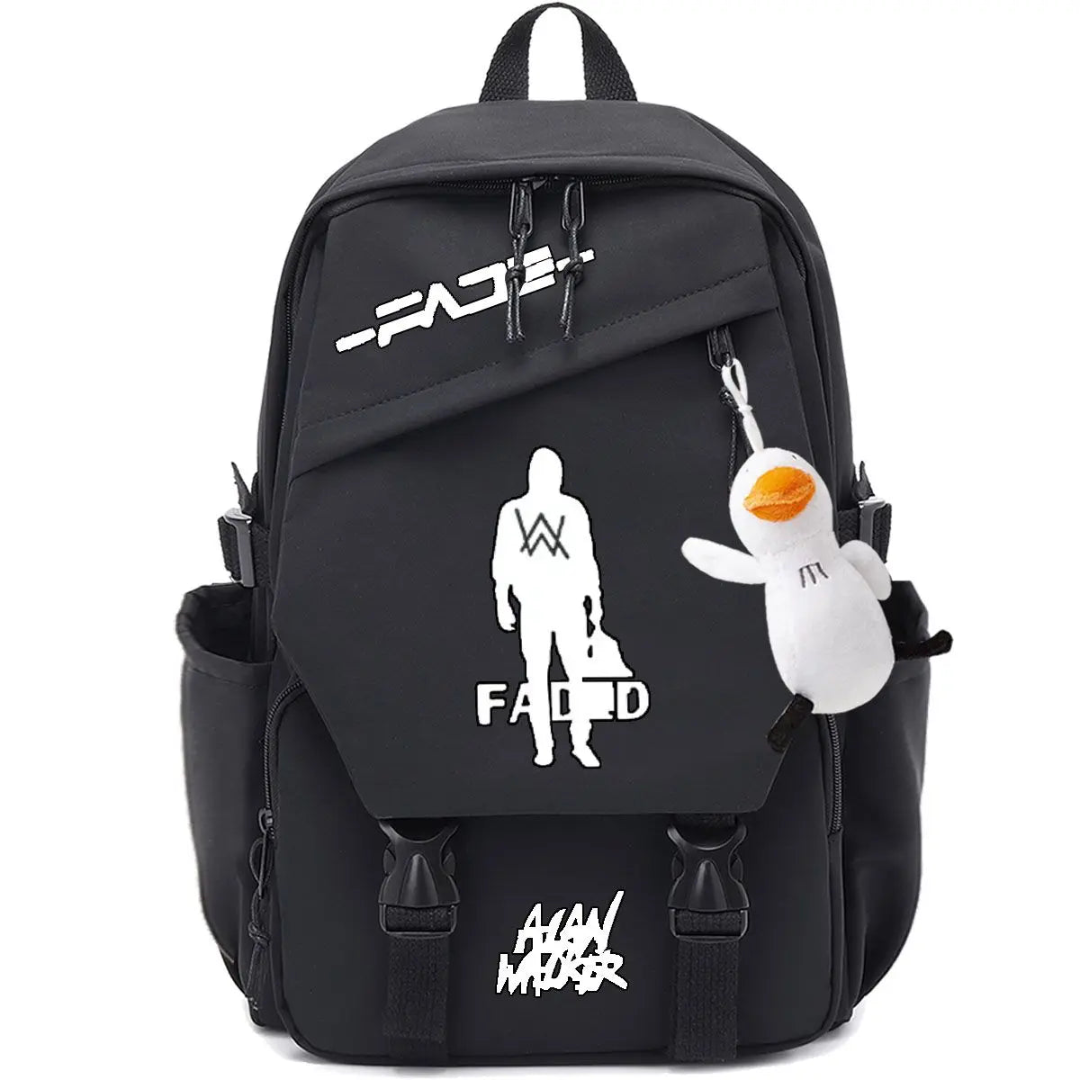 Marshmallow Unisex Portable School Backpack for Business Travel, Student Travel Equipment, Send the Pendant