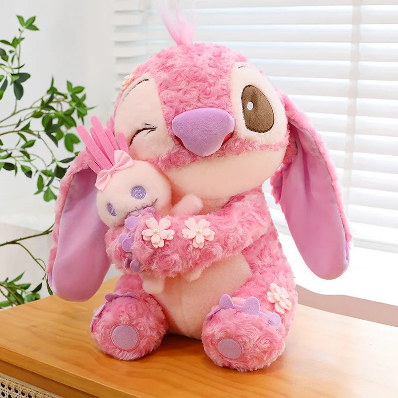 35/45 cm plush toys, inspired by anime and cartoons, available in blue and pink. Kawaii dolls with a soft texture, ideal as a pillow or toy for children. An adorable and fun birthday gift.