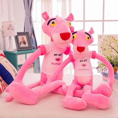 Pink Panther plush doll, available in sizes from 50 cm to 170 cm. A cute, soft, cartoon-style plush, ideal as a children's toy, collector's doll, or special Christmas gift.