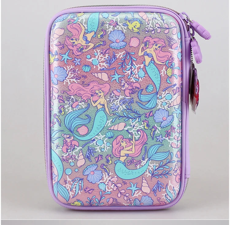 Disney Mermaid Ariel Backpack Cartoon Student Zipper Ultra Light Decompression Large Capacity Backpack