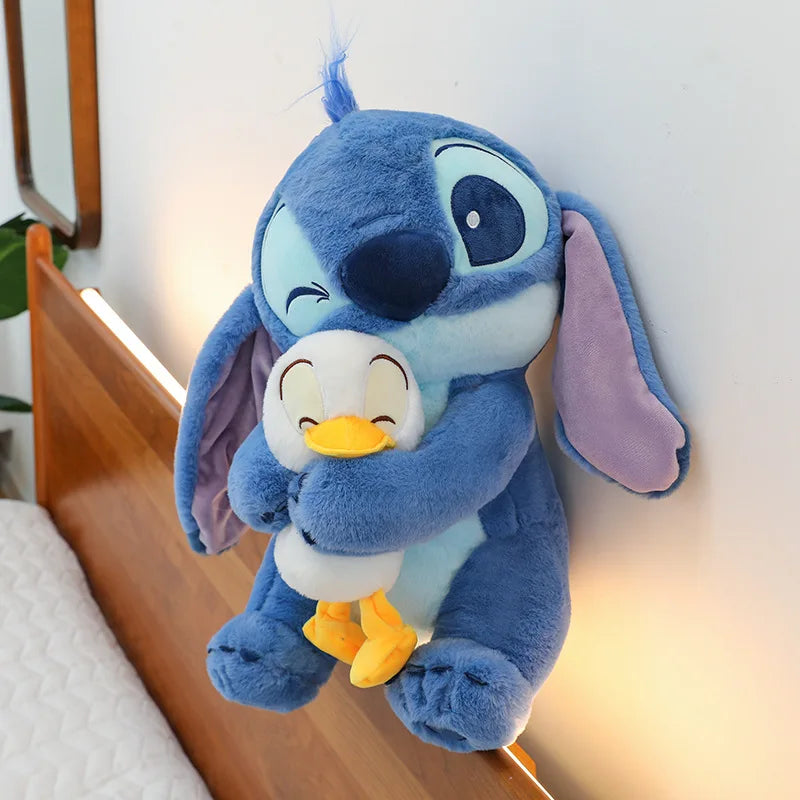 20 Inch Lilo Stitch Plush Toy Cartoon Blue Stitch Duck Soft Stuffed Doll Big Size Sofa Cushion Kids Gift