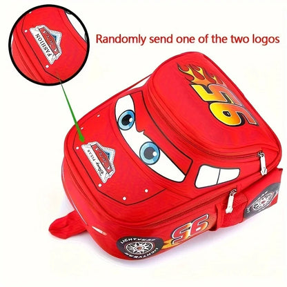 95 Kindergarten Cartoon Car Travel Backpack, 3D Waterproof School Bag for 2-5 Years Old Boys
