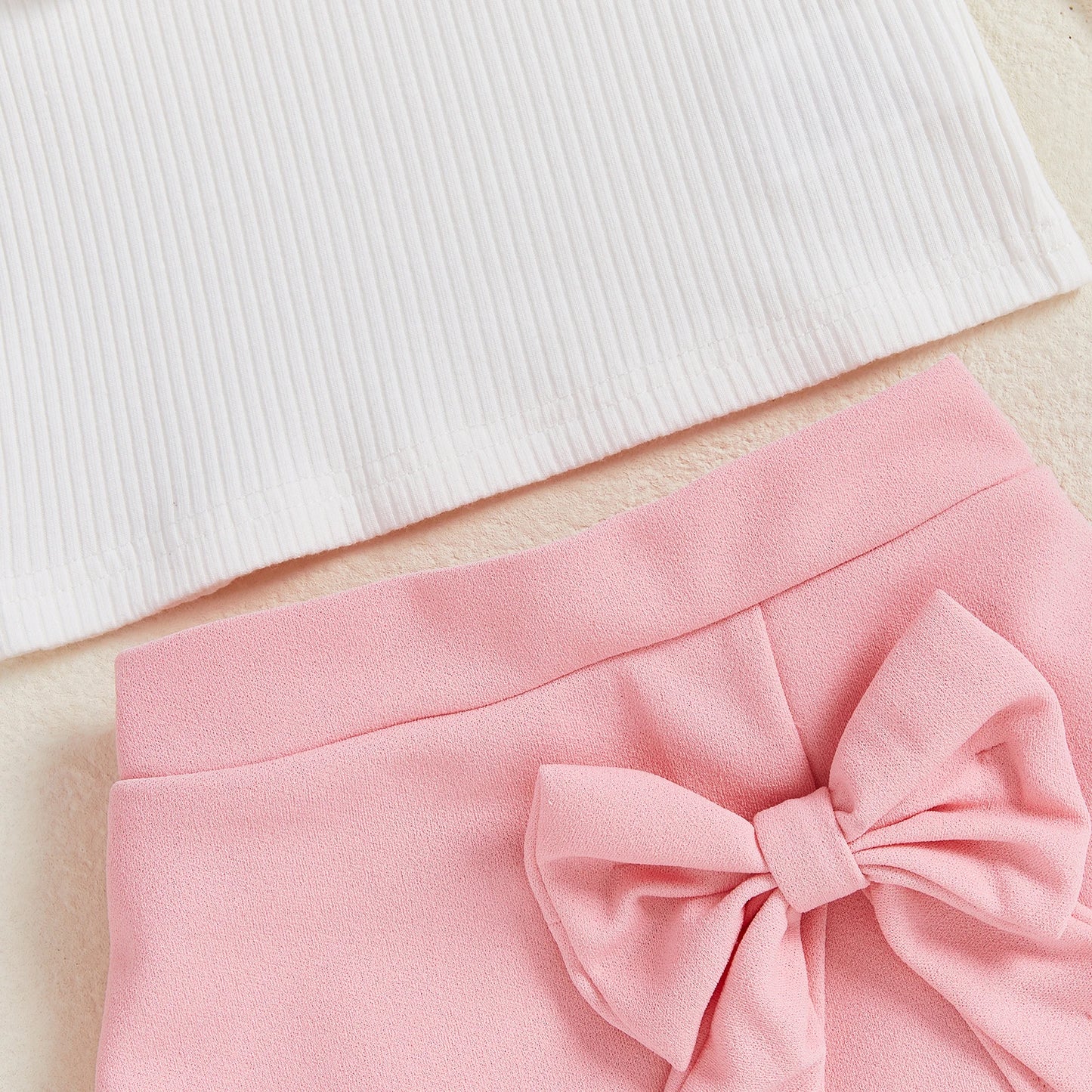 Baby Girls Autumn Long Sleeve 3D Floral Decor Skirt and Beret Set, 6 Months to 4 Years