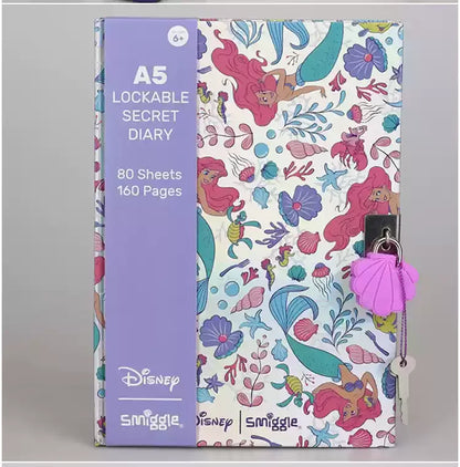 Disney Mermaid Ariel Backpack Cartoon Student Zipper Ultra Light Decompression Large Capacity Backpack