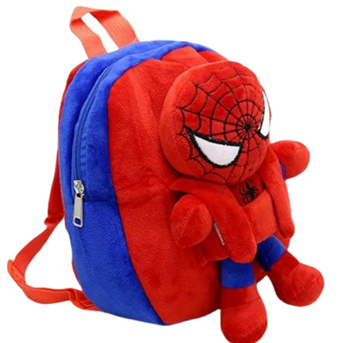 Children Plush Backpack Cartoon Print Cute Casual Backpack for Kindergarten Boys Girls School Bag Gift