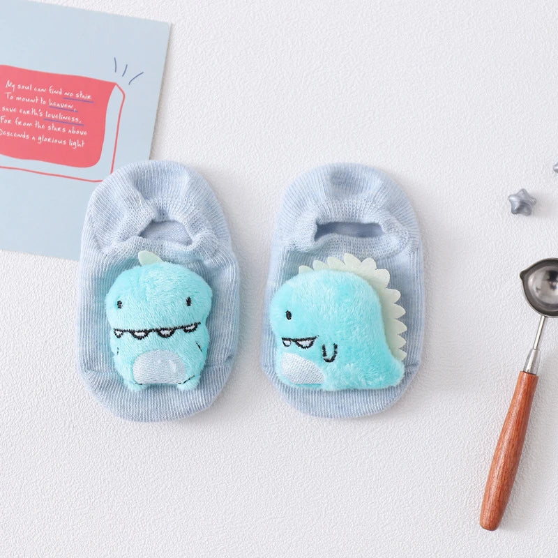 36 Colors Baby Anti-Slip Socks for Boys and Girls Anti-Slip Baby Socks Animals Sheep Dinosaur Lion Newborn Socks