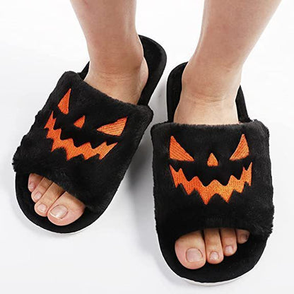 Halloween Winter Slippers Beautiful and Warm Women's Slippers