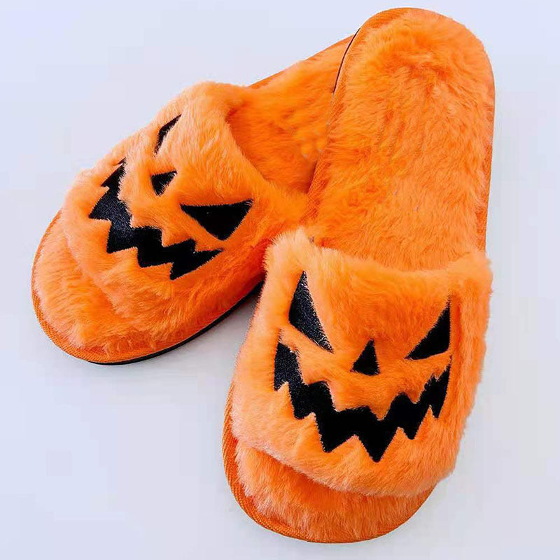 Halloween Winter Slippers Beautiful and Warm Women's Slippers