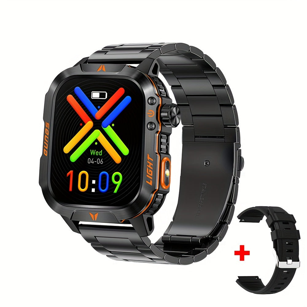New Smart Watch (Answer/Call) Outdoor Sports Watch LED Altimeter Barometer 100+ Sports Modes 600mAh Battery Multimedia Message View Weather Fitness Tracker for Android Phone