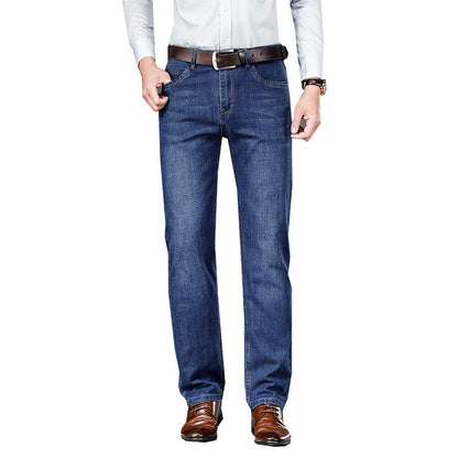 Straight loose fit business wash jeans