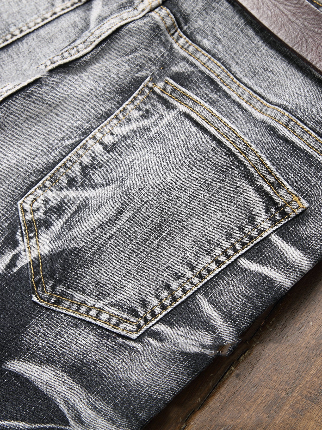 Men's Gray Slim Fit All-match Comfortable Pants