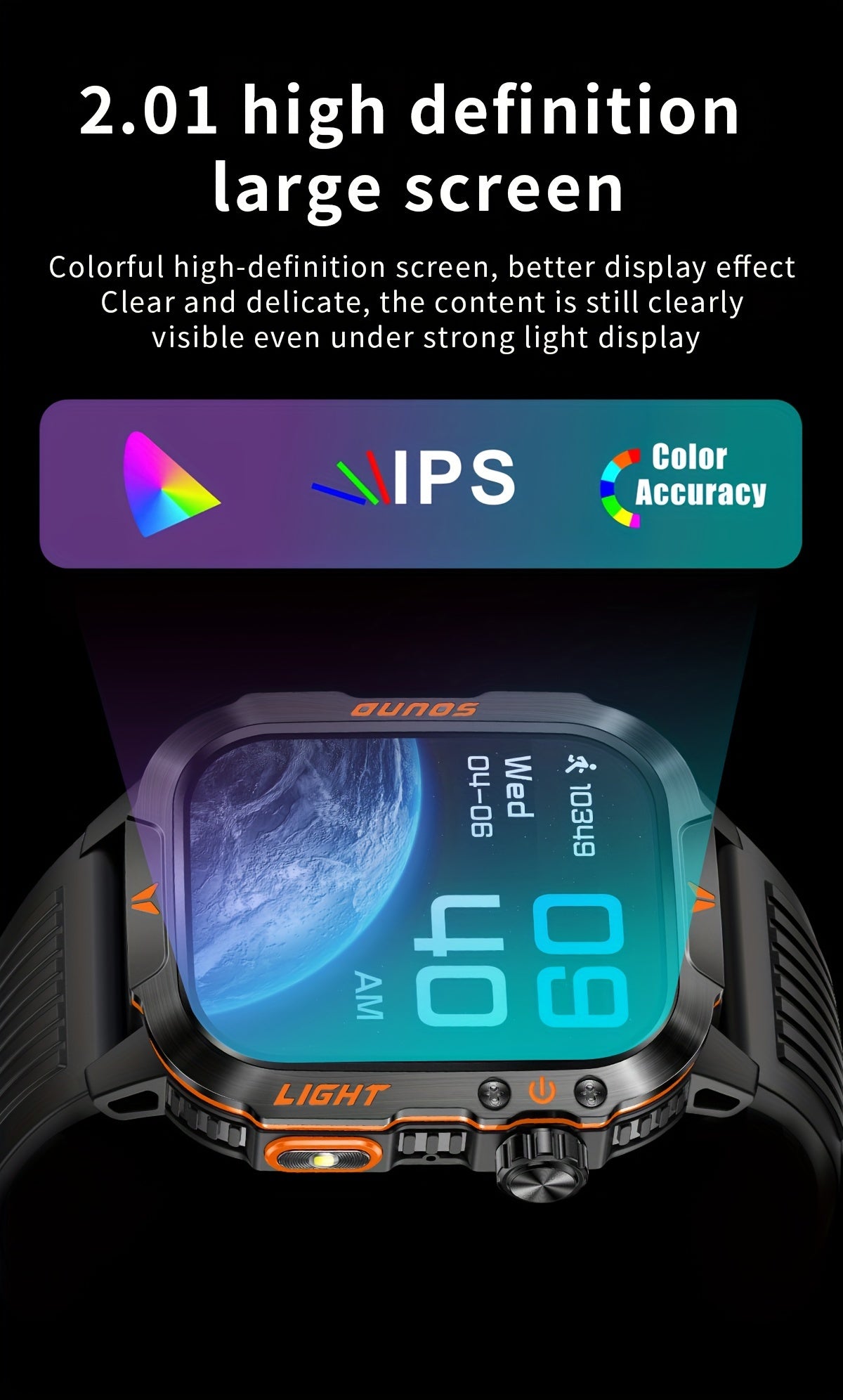 New Smart Watch (Answer/Call) Outdoor Sports Watch LED Altimeter Barometer 100+ Sports Modes 600mAh Battery Multimedia Message View Weather Fitness Tracker for Android Phone