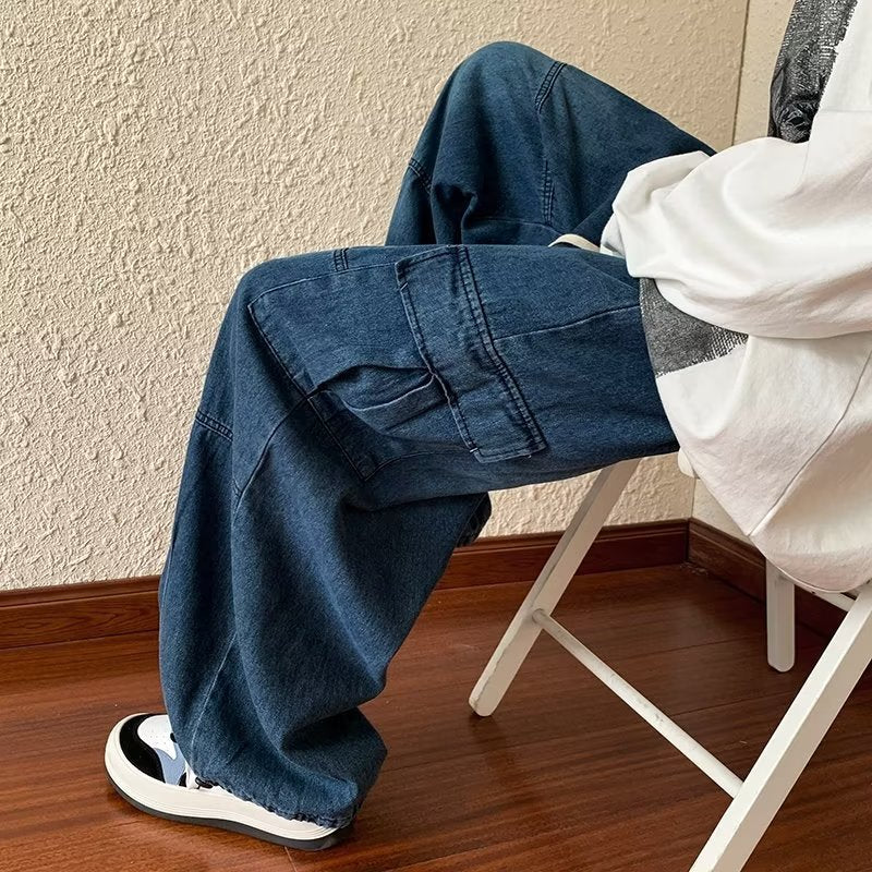 Men's Straight Jeans Spring New Korean Style